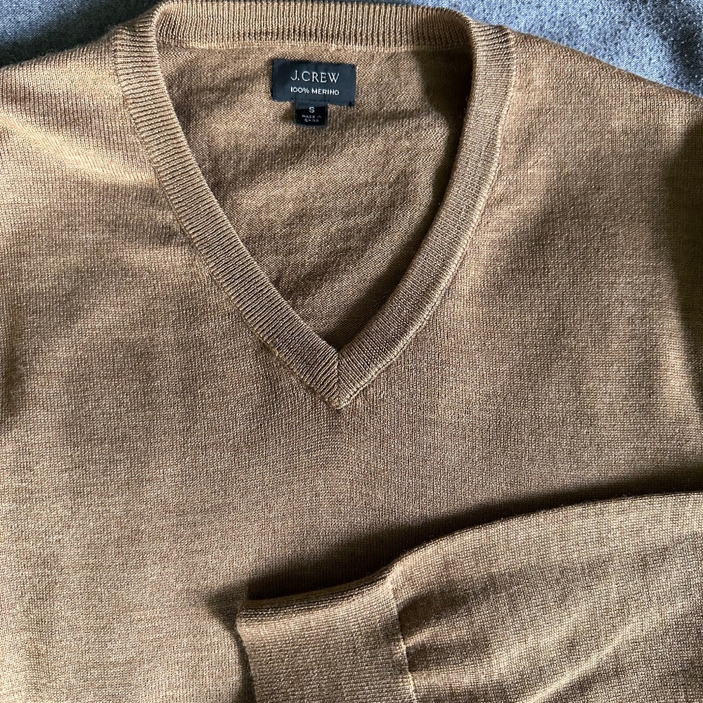 J. Crew Merino Wool V-Neck Sweater
